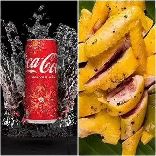 Hình ảnh Combo gà Ri ủ muối nguyên con + coca cola