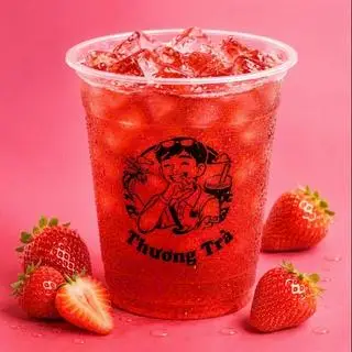 Hình ảnh Hồng Trà Dâu, Ly700ml