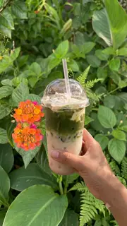 Hình ảnh Matcha latte kem muối