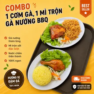 Hình ảnh Combo 1 Mì Trộn 1 Cơm Gà Nướng BBQ