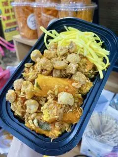 Hình ảnh Bánh tráng cuốn lắc mỡ hành tóp mỡ