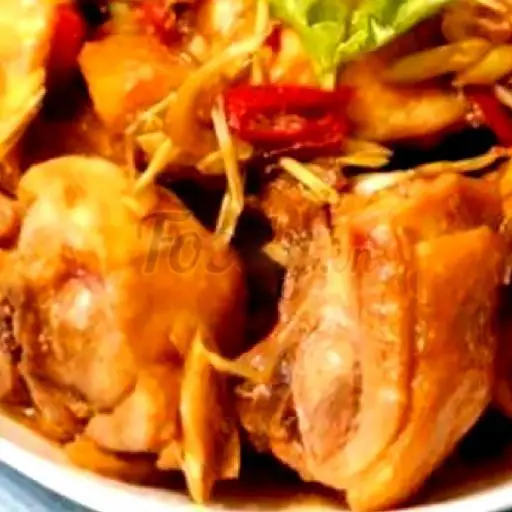 Hình ảnh Cơm gà kho sả ớt (kho gừng)