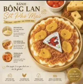 Hình ảnh Bông lan sốt phô mai tan chảy