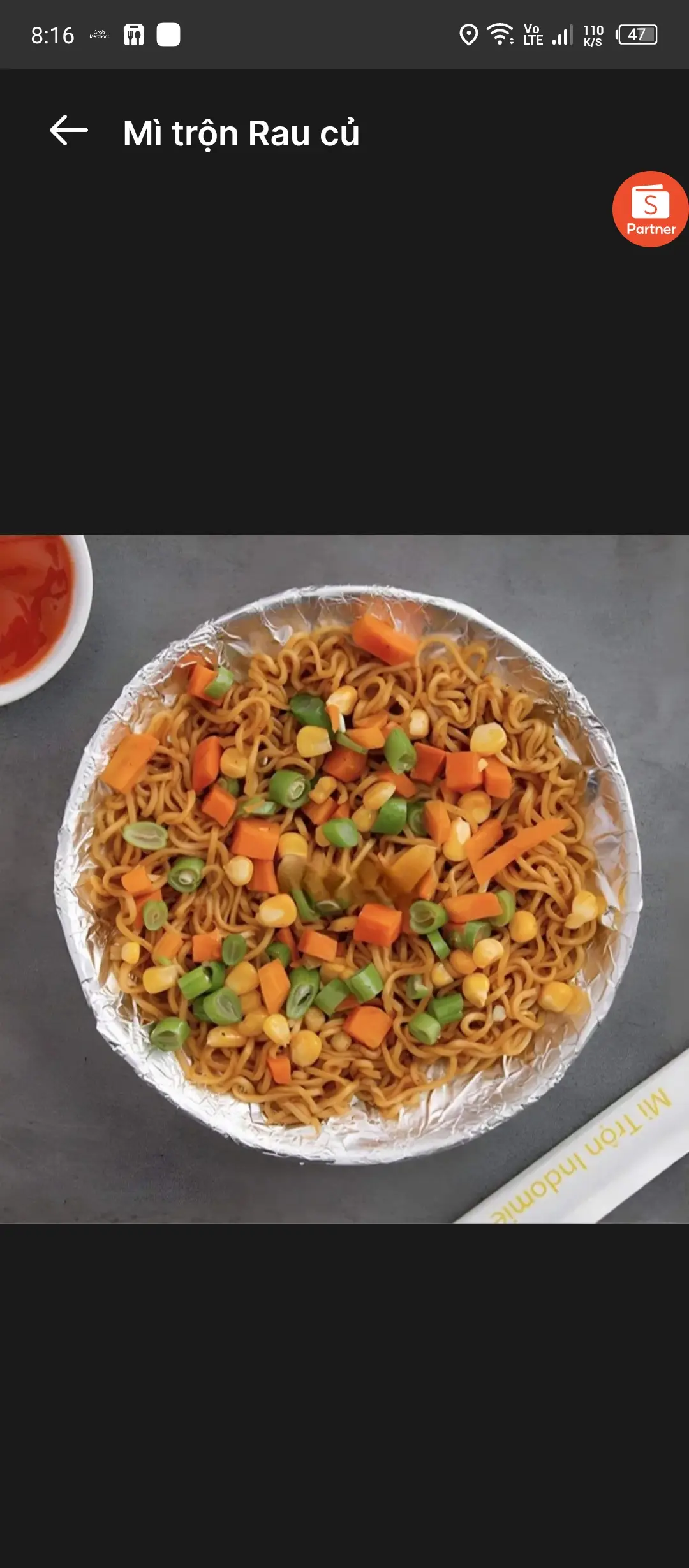Hình ảnh Mì trộn rau củ