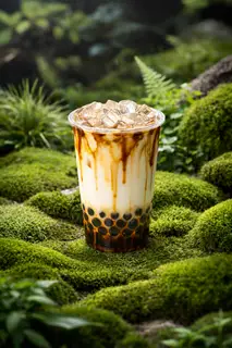 Hình ảnh Sữa tươi trân châu đường đen