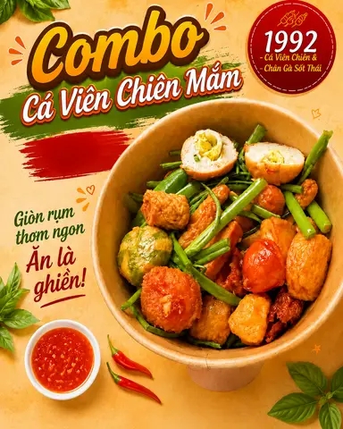 Hình ảnh Combo Cá Viên Chiên Nước Mắm 