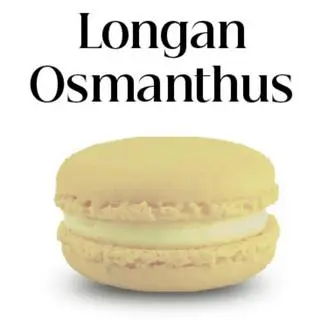 Hình ảnh Macaron vị Nhãn, hoa Mộc Tê
