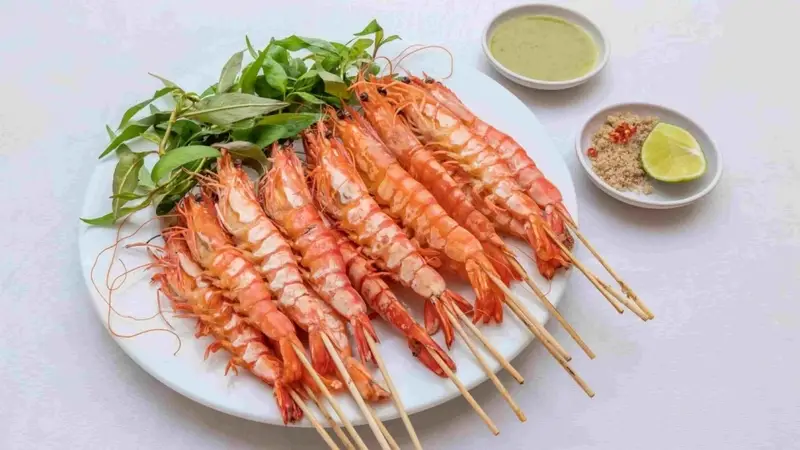 Hình ảnh Tôm nướng mọi 