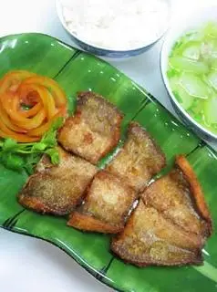 Hình ảnh cơm cá lóc muối chiên 