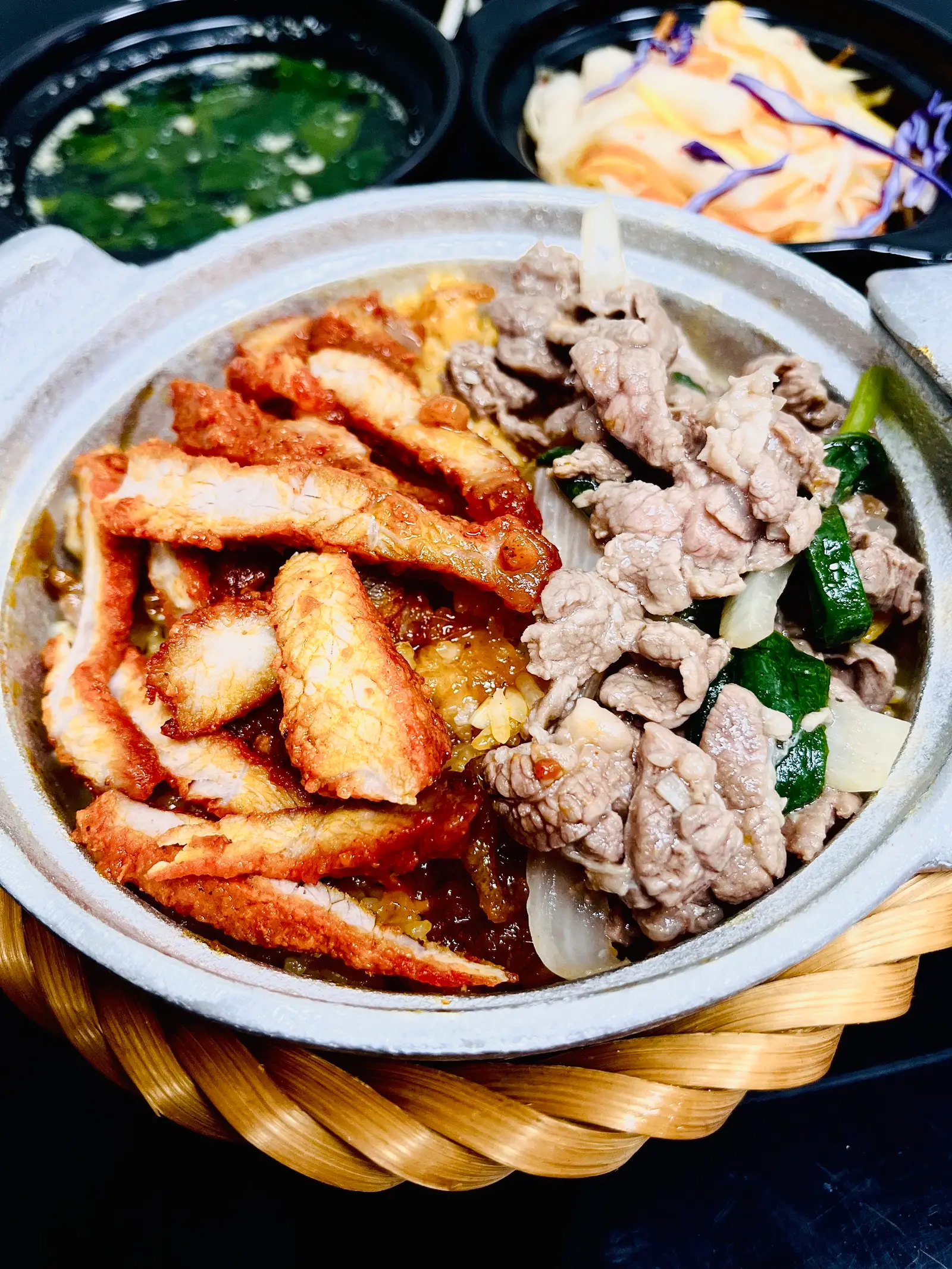 Hình ảnh Cơm Bò Xào , Heo Xíu + Nước Chanh Leo