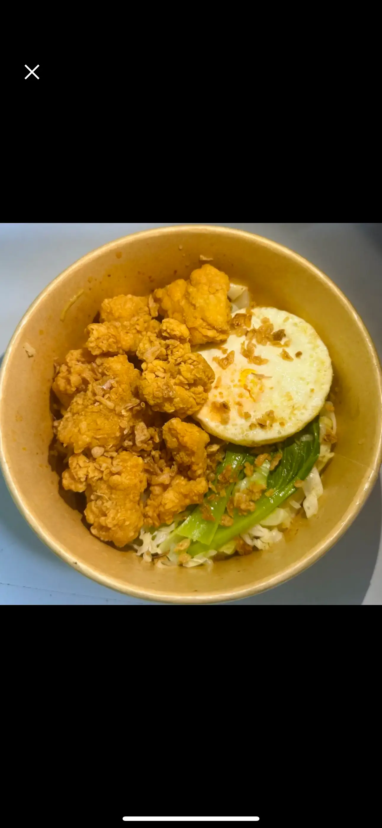 Hình ảnh Mì trộn gà karaage chiên giòn+ trứng