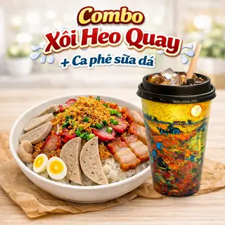 Hình ảnh Combo Xôi Heo quay + Cf sữa đá