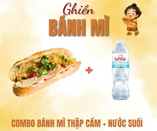 Hình ảnh Bánh mì Thập cẩm+ nước suối