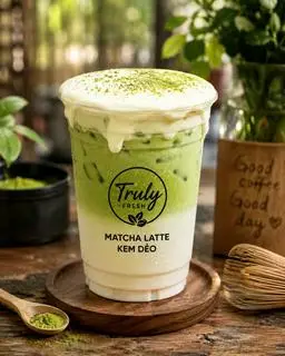 Hình ảnh Matcha latte kem dẻo
