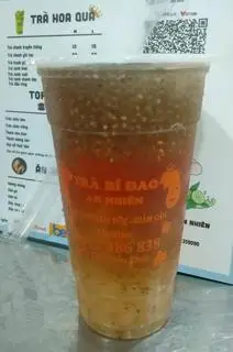 Hình ảnh Trà bí đao hạt chia trân châu trắng