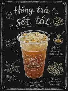 Hình ảnh Hồng trà sốt tắc
