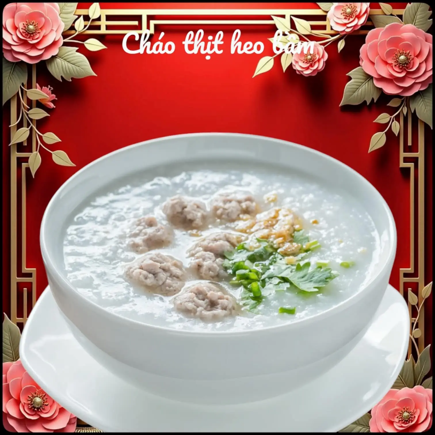 Hình ảnh Cháo thịt heo bầm