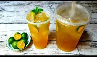 Hình ảnh nước trà tắc 