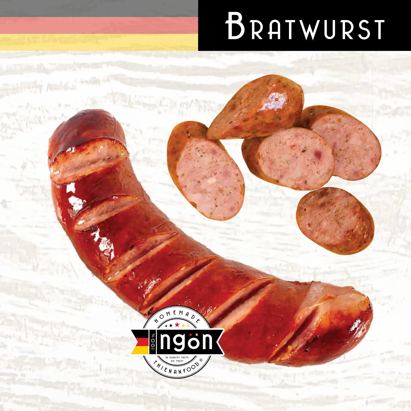 Hình ảnh S2 - CÂY Xúc Xích Nướng Khói BRATWURST 