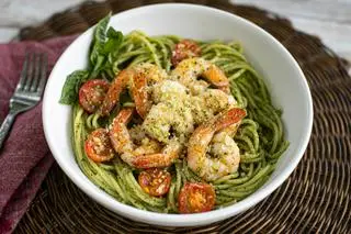 Hình ảnh  Mì Ý Tôm Sốt Pesto