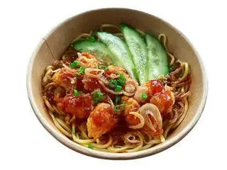 Hình ảnh Mì trộn indomie cá viên 