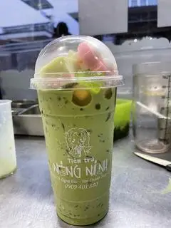 Hình ảnh Trà sữa Thái xanh full topping