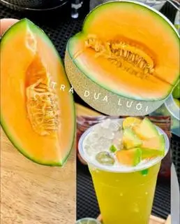 Hình ảnh Trà dưa lưới - dâu tây