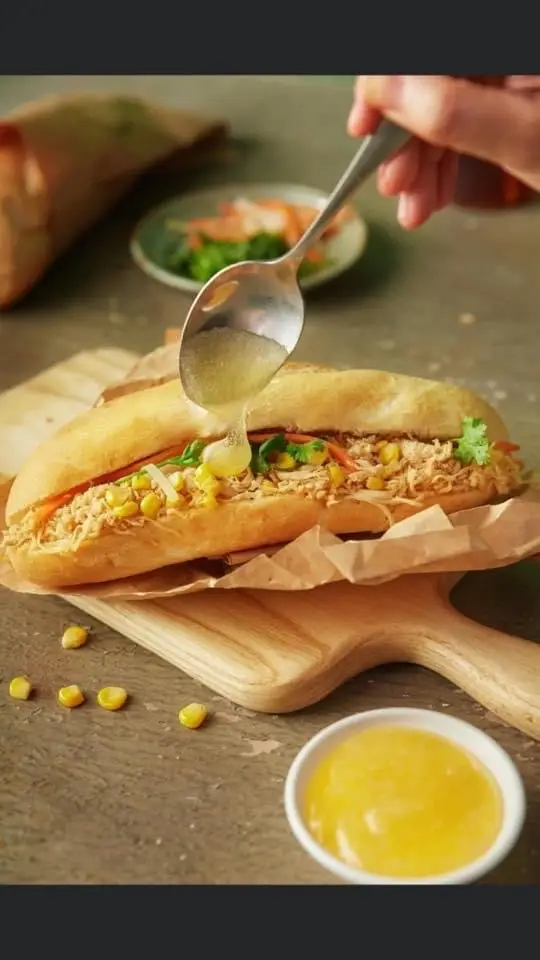 Hình ảnh Bánh mì Gà Ngô