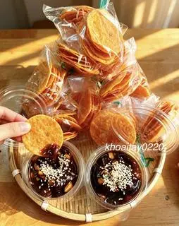 Hình ảnh Bánh Tráng Cam Chấm Me Ngào