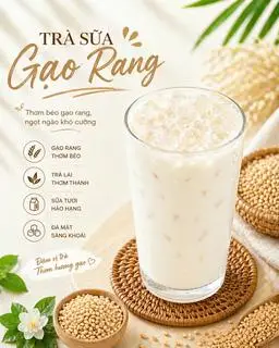 Hình ảnh Trà sữa gạo rang