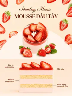 Hình ảnh Mousse Dâu 
