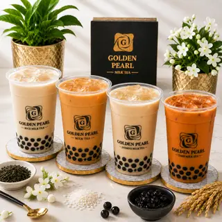 Hình ảnh 4x Ly trà sữa ngẫu nhiên