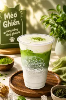 Hình ảnh Matcha sữa dừa kem phomai