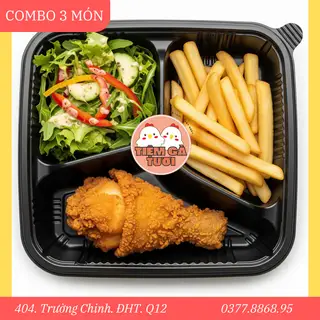 Hình ảnh Combo đùi gà - khoai chiên - salad