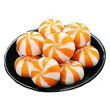 Hình ảnh Bánh bao trứng cá màu cam
