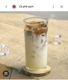 Hình ảnh cafe sữa tươi