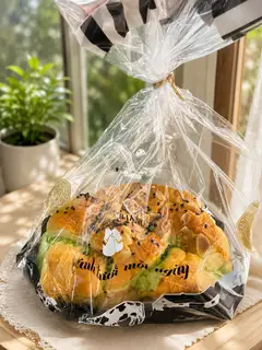 Hình ảnh Bánh Hoa Cúc Lá Dứa