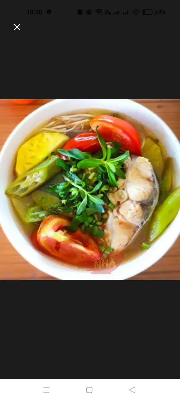 Hình ảnh Cơm canh chua cá basa