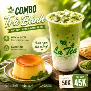 Hình ảnh Combo Trà Bánh