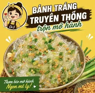 Hình ảnh Bánh tráng truyền thống trộn mỡ hành