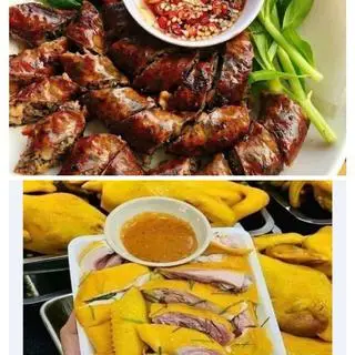 Hình ảnh Gà ủ muối 1/2 con+ Dồi sụn chiên vàng