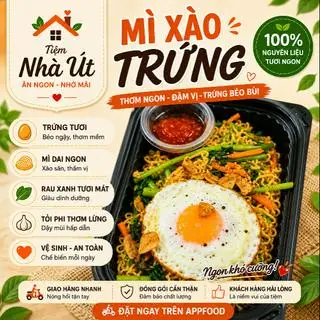 Hình ảnh Mì xào trứng ốp la