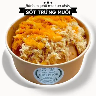Hình ảnh Bánh mì phô mai tan chảy sốt trứng muối