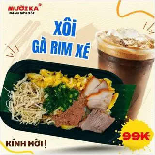 Hình ảnh Xôi gà rim xé ĐB TẶNG cà phê sữa