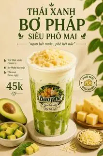 Hình ảnh thái xanh bơ pháp siêu phô mai