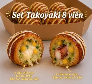 Hình ảnh Set Takoyaki 8 viên
