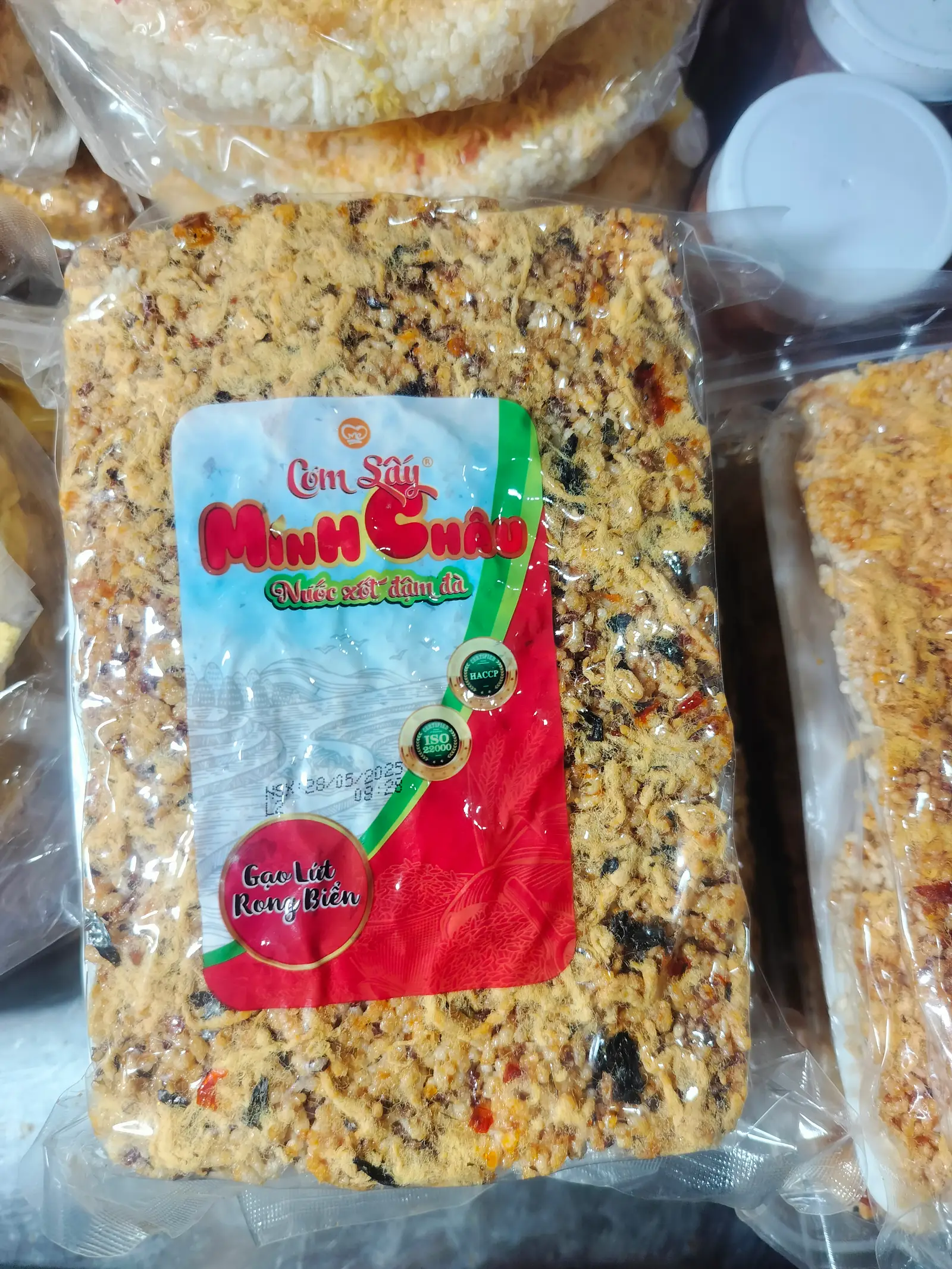 Hình ảnh cơm cháy siêu chà bông rong biển loại lớn 