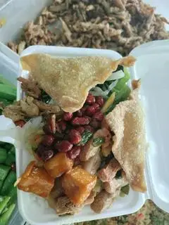 Hình ảnh cơm thập cẩm+hoành thánh chiên T