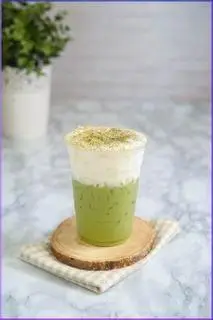 Hình ảnh Matcha latte kem muối