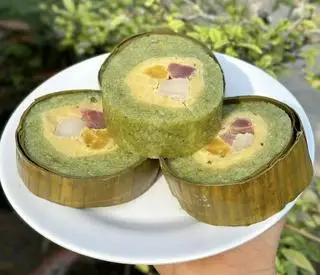 Hình ảnh Bánh Tét Trà Cuôn Thập Cẩm Xanh - Đòn 1kg